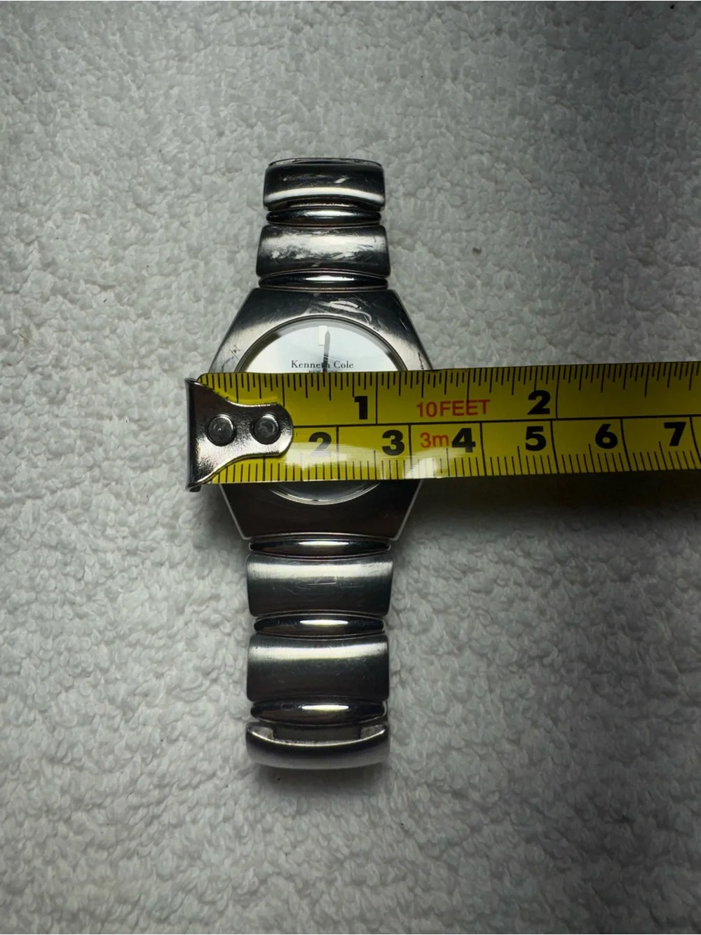 Kenneth Cole Unisex Adults KC3122 Silver Tone 34mm Quartz Analog Watch 7